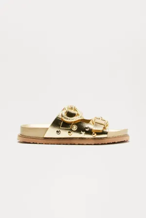 All And All Buckles Slides - Gold
