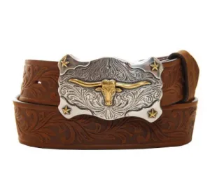 Boys Little Texas Aged Bark Belt