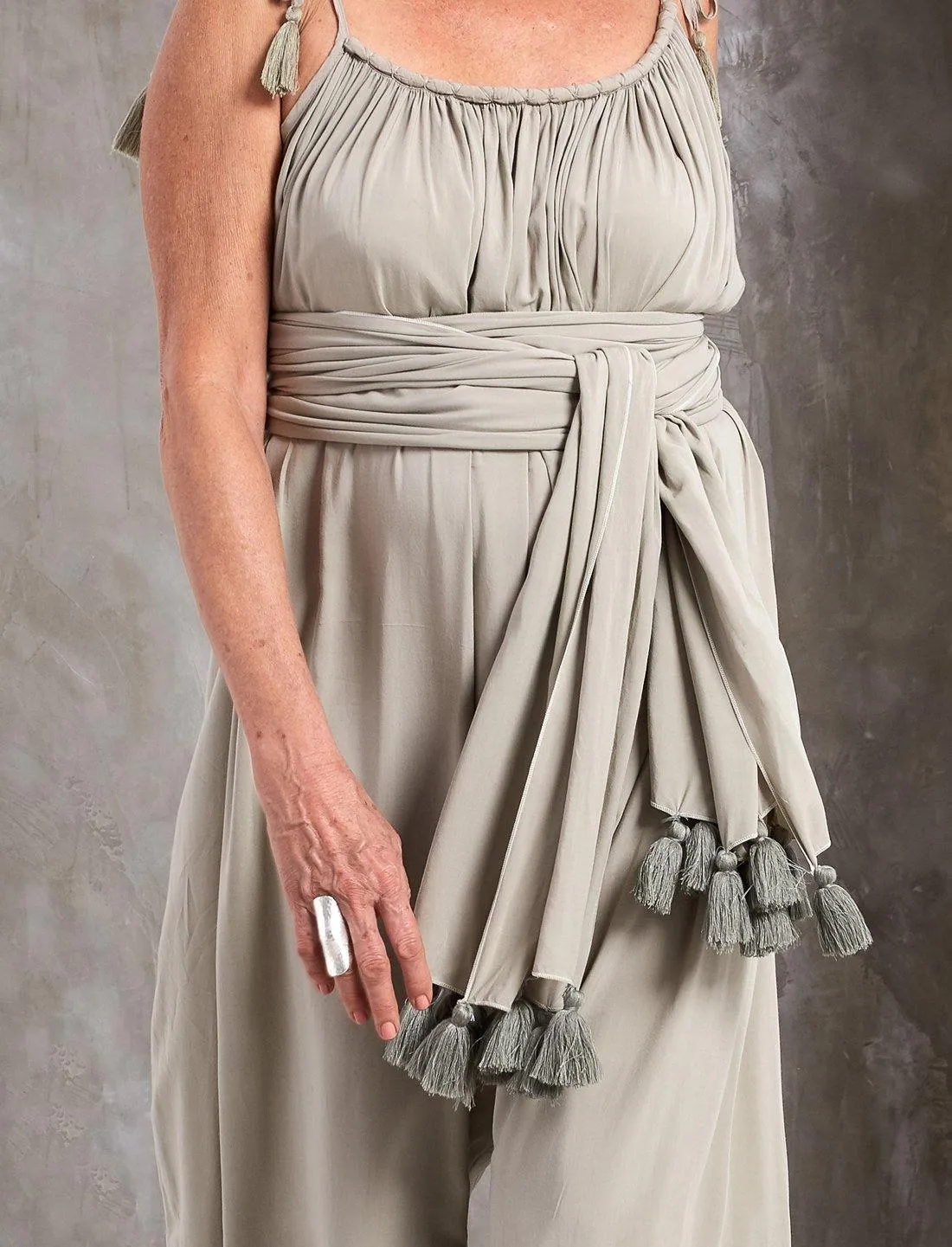 ISLA RAYON TASSEL WOMENS BELT