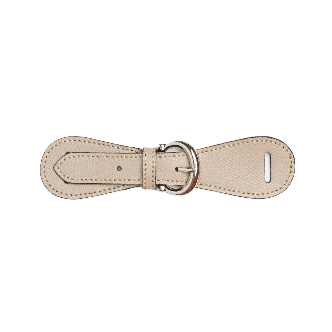 LIGHT BROWN LEATHER SCARF BUCKLE