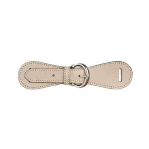 LIGHT BROWN LEATHER SCARF BUCKLE