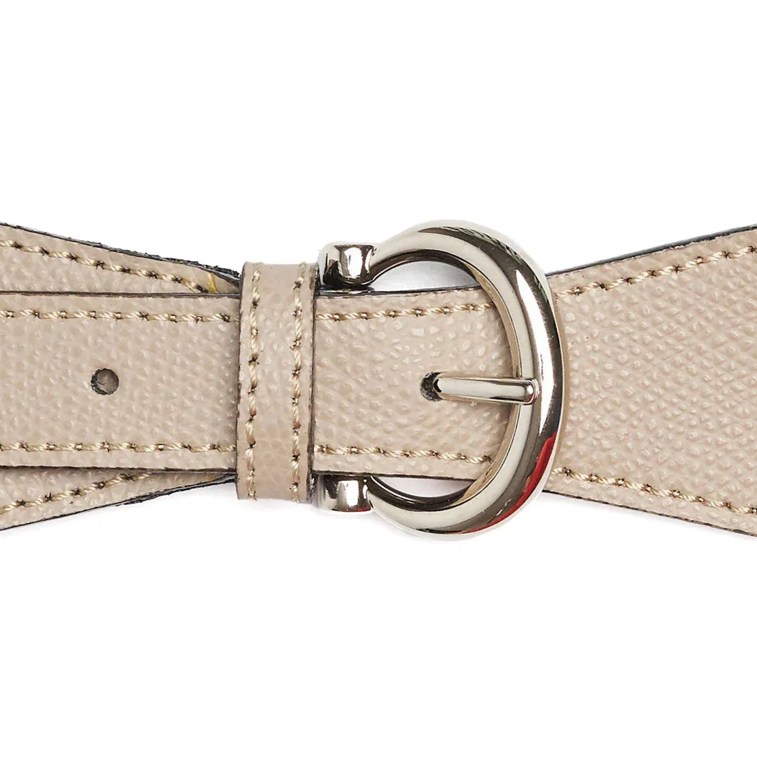 LIGHT BROWN LEATHER SCARF BUCKLE