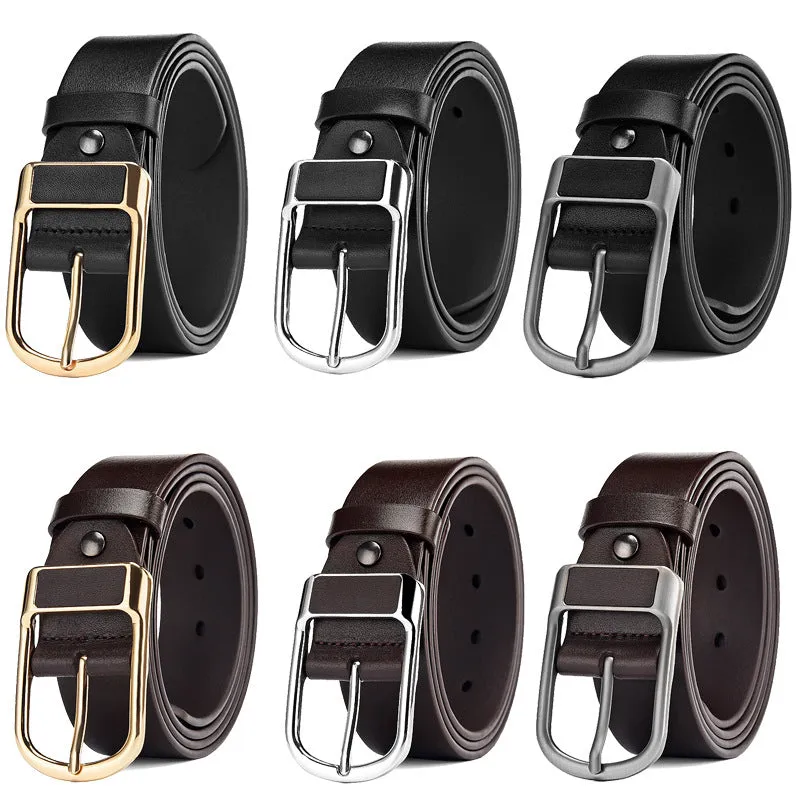 Men's Pin Buckle Belt Men's Korean-Style Casual All-Match Retro Men's Jeans Belt