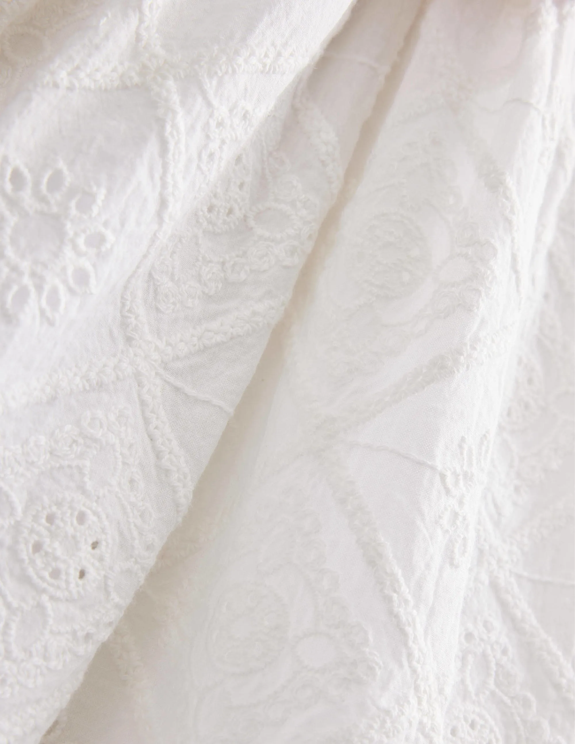 Mini Me Broderie Dress-Ivory