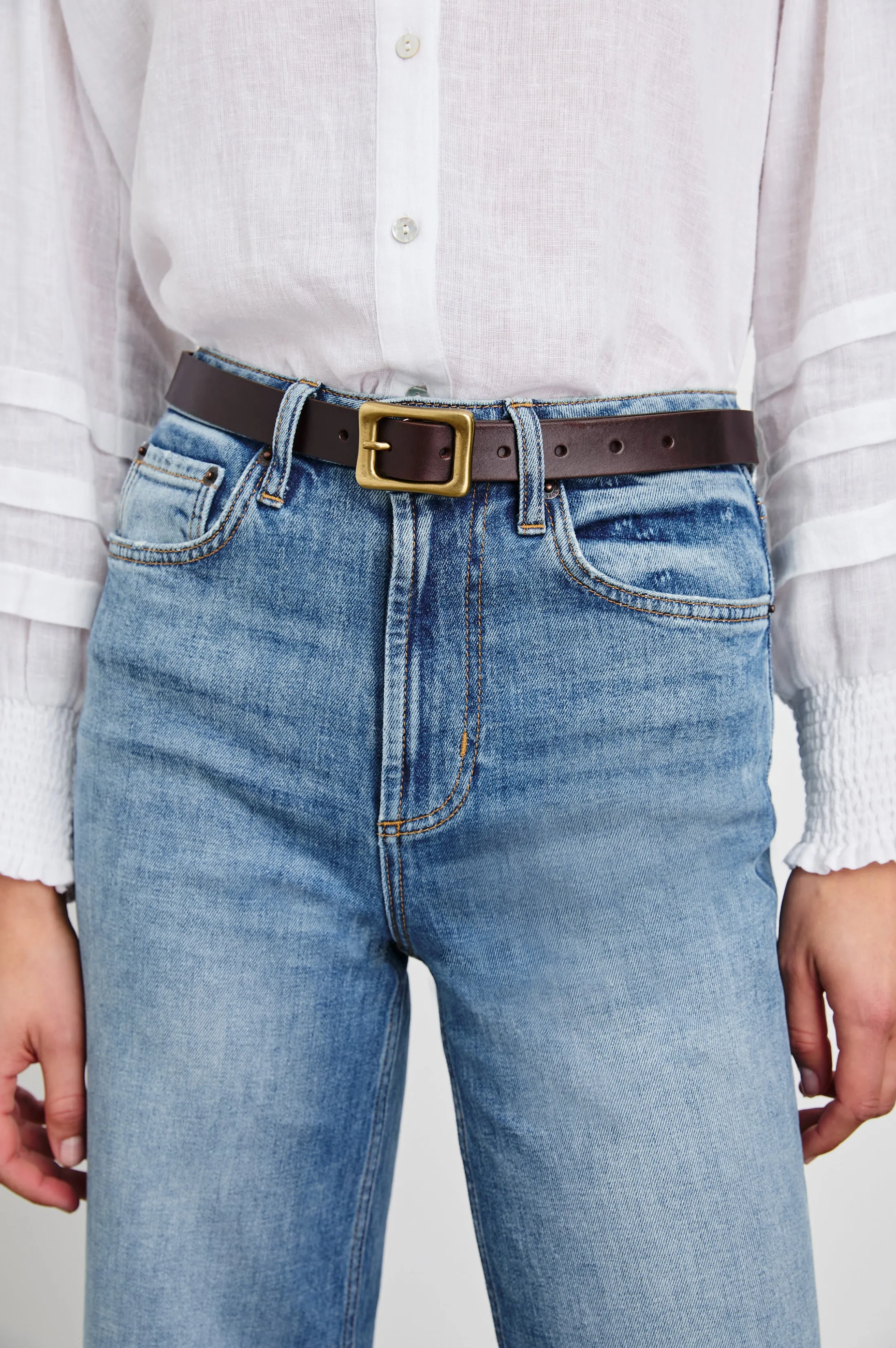 REMI BELT - BROWN GOLD