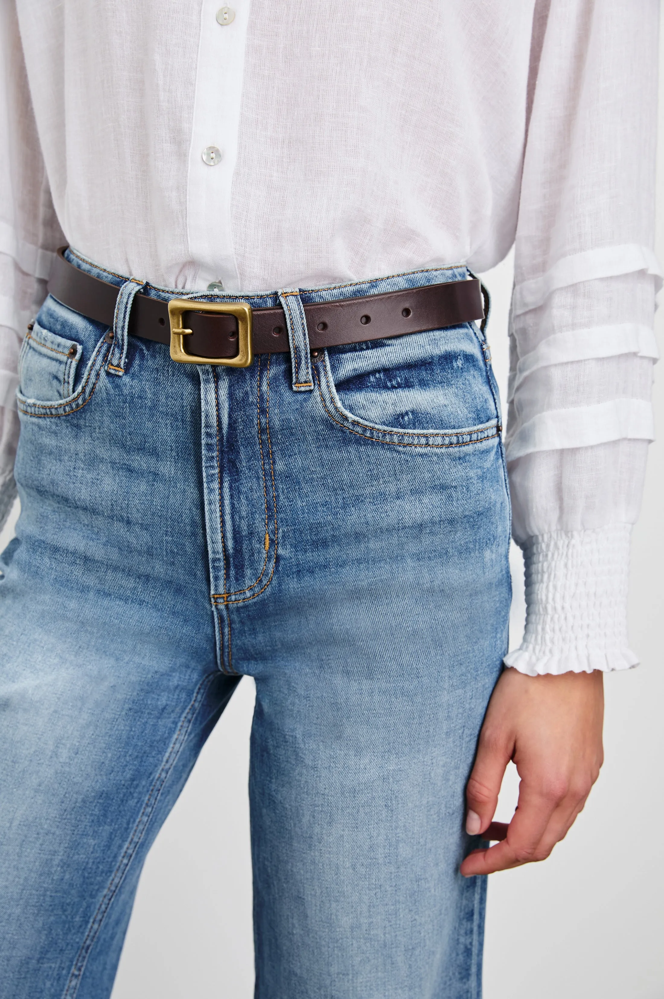 REMI BELT - BROWN GOLD