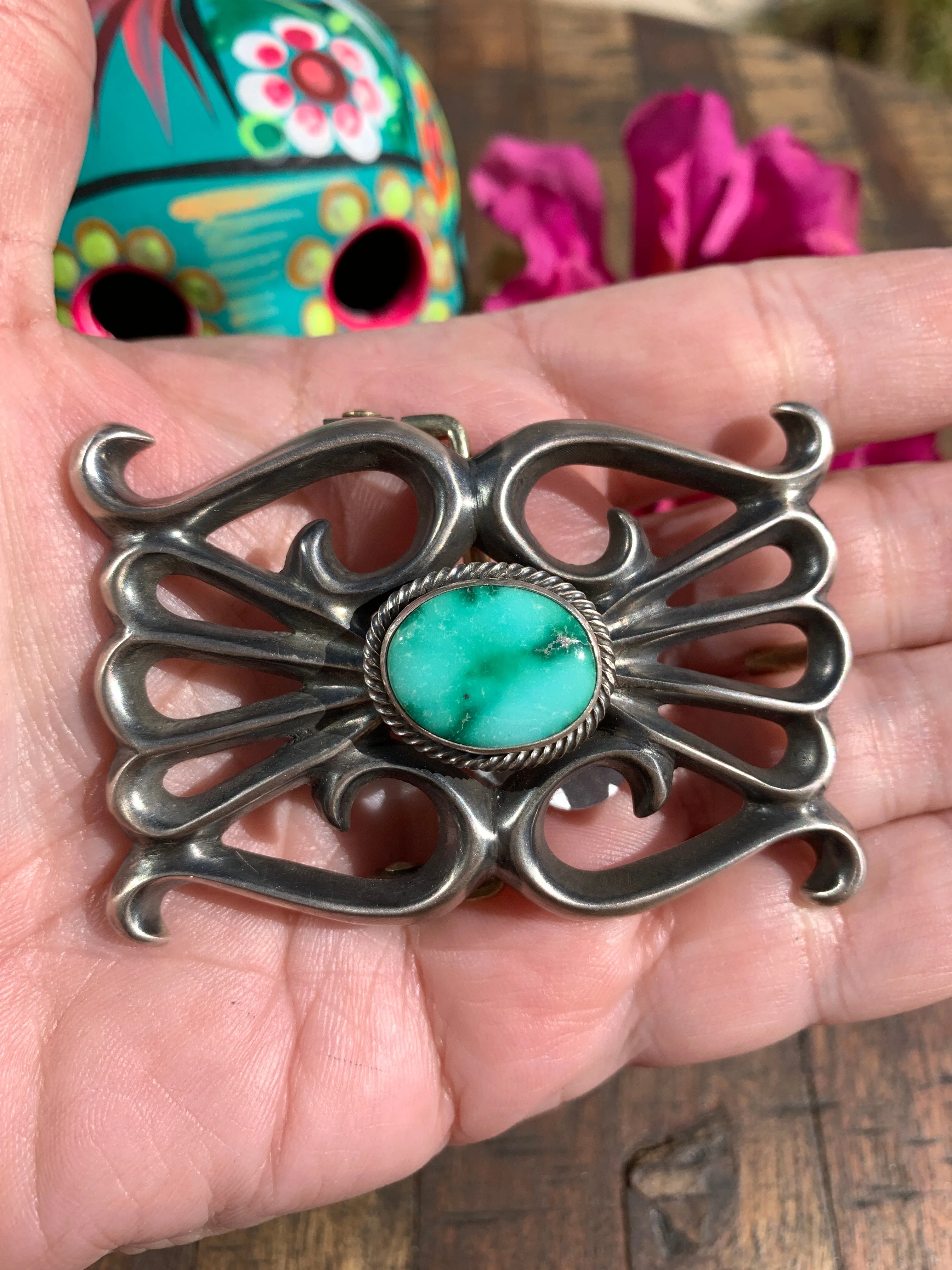 Sonoran Mountain Turquoise Belt Buckle