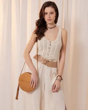Stas Belt-Nude Nappa