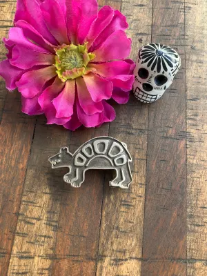 Sterling Bear Belt Buckle