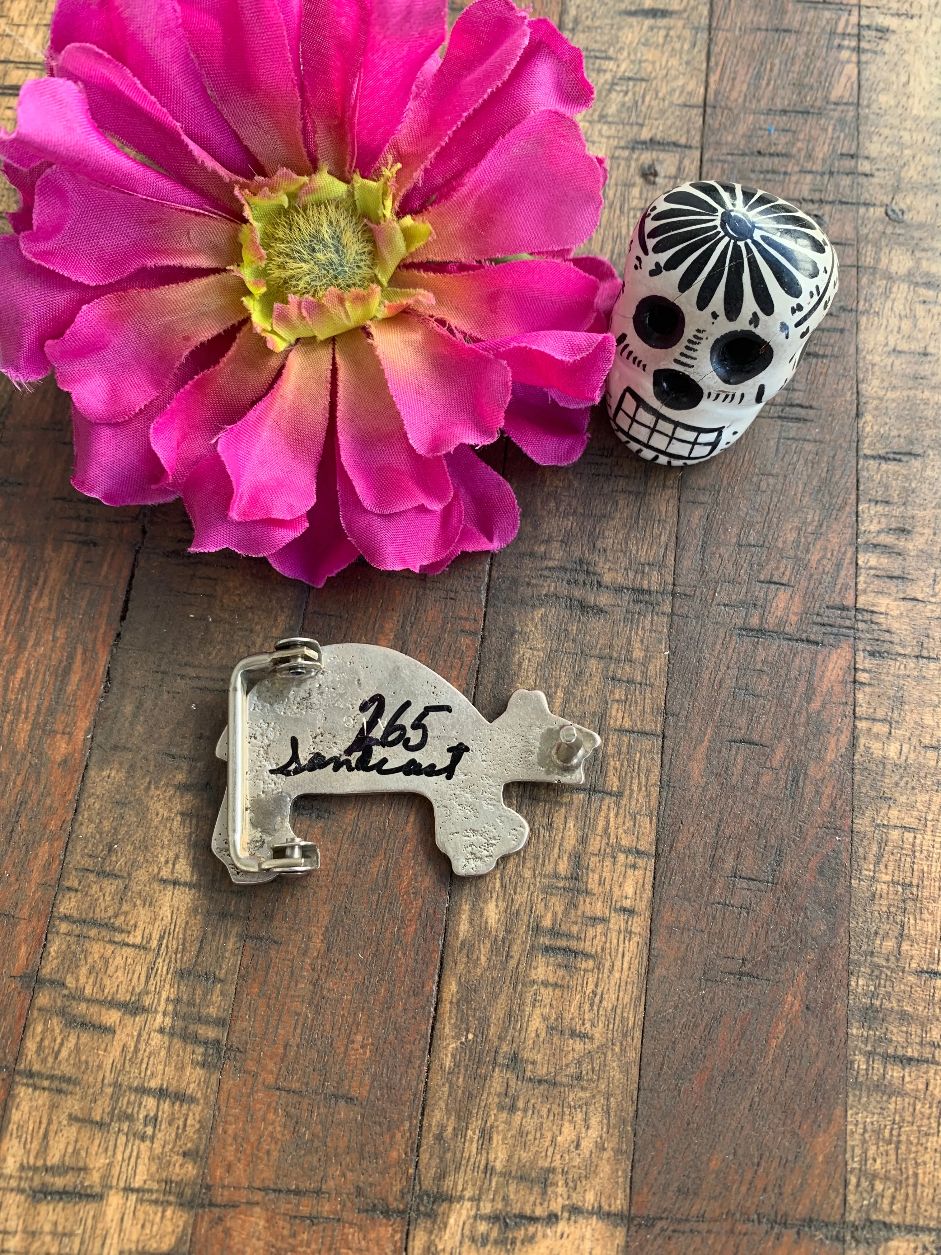 Sterling Bear Belt Buckle