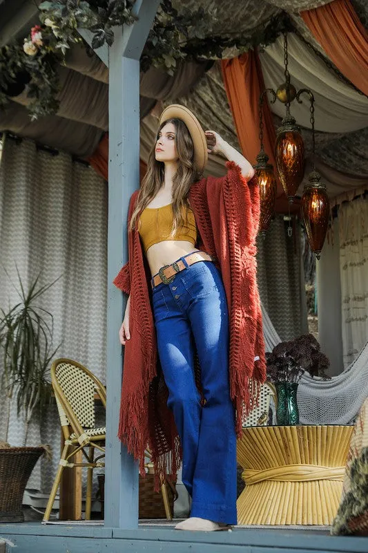 Vegan Suede Antique Gold Western Buckle Belt
